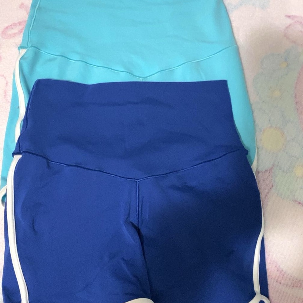 Aerie Navy and Sky Blue Shorts